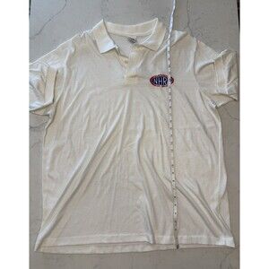 Vintage NHRA Championship Drag Racing Embroidered Polo Shirt White XXL